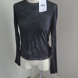 Cotton Citizen Charcoal Long Sleeve Tee SZ XS